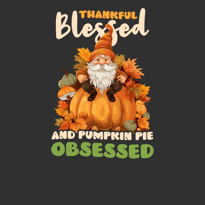 Thanksgiving Gnome Bless Pumpkin Pie Obsessed