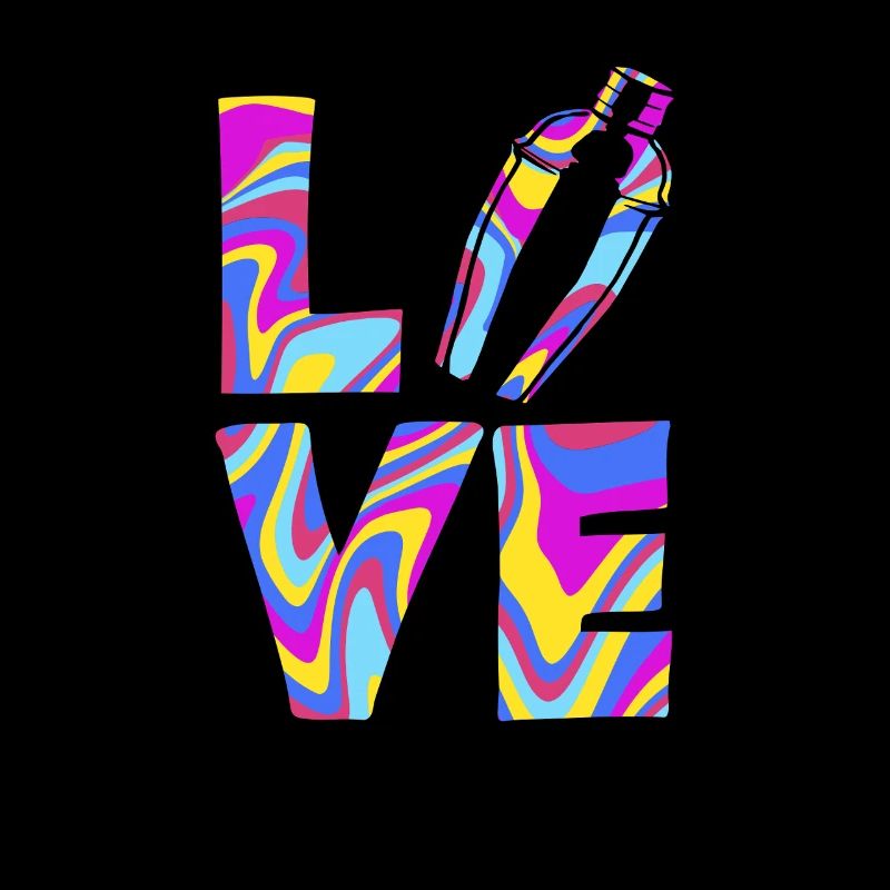 L’amour pour les barmans avec le design shaker