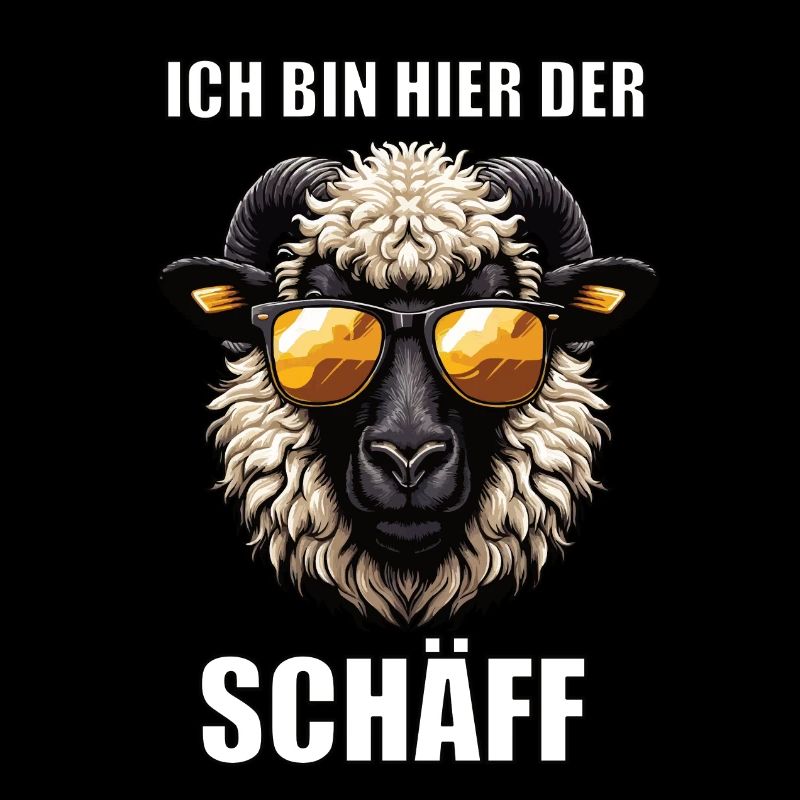 Ich Bin Hier Der Schäff Walliser Schaf Schafe Mäh