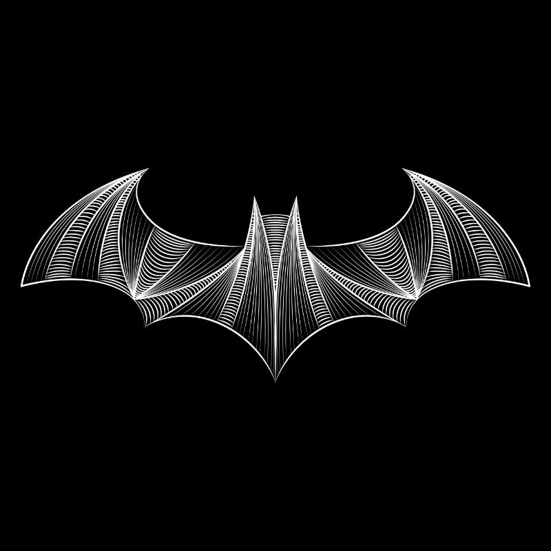 Batman Logo 'Drawing' Tee shirt Femme