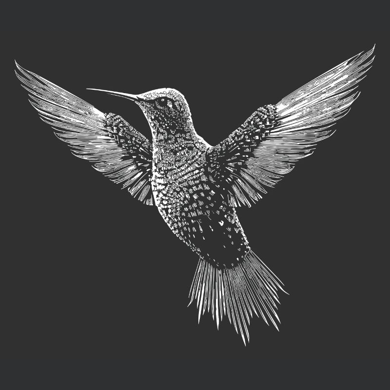 Colibri, oiseau mignon en code ASCII