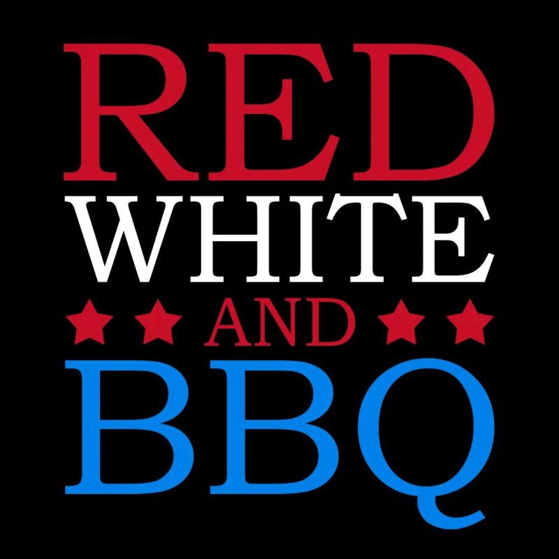 Red White and bbq July 4 Independence Day