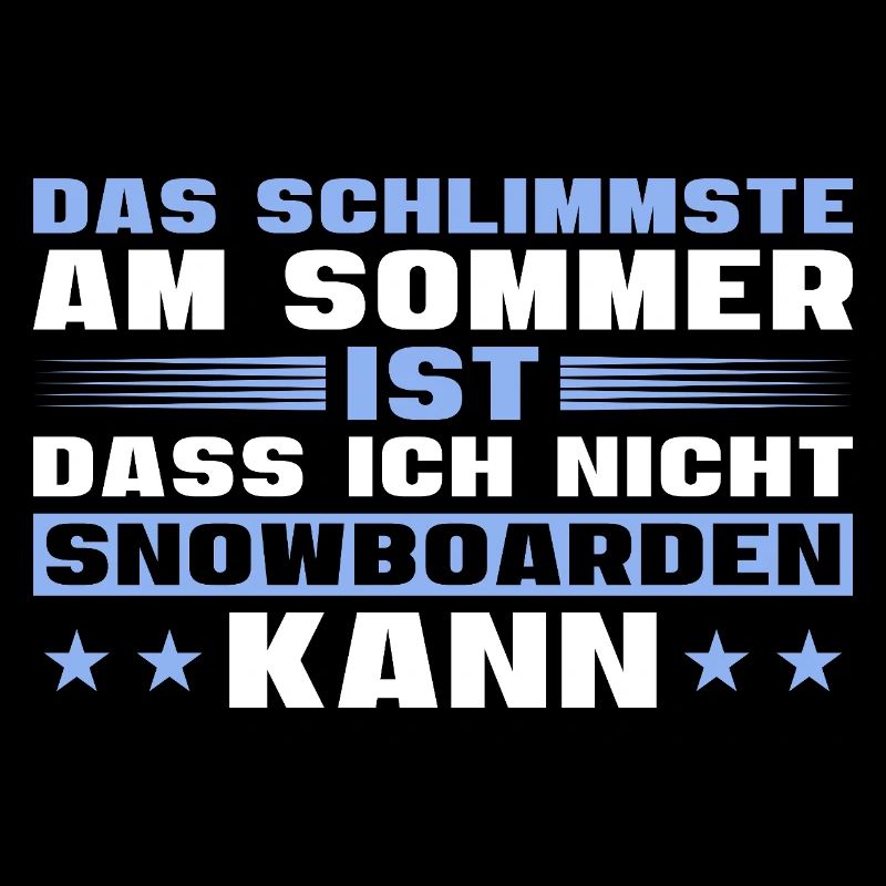 Snowboarden Das Schlimmste am Sommer