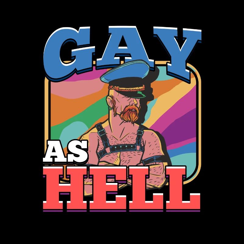 Gay As Hell Rainbow LGBT Pride