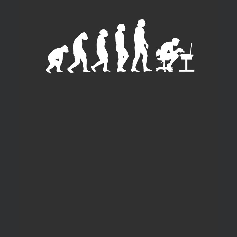 Gamer PC Informatiker Evolution Nerd