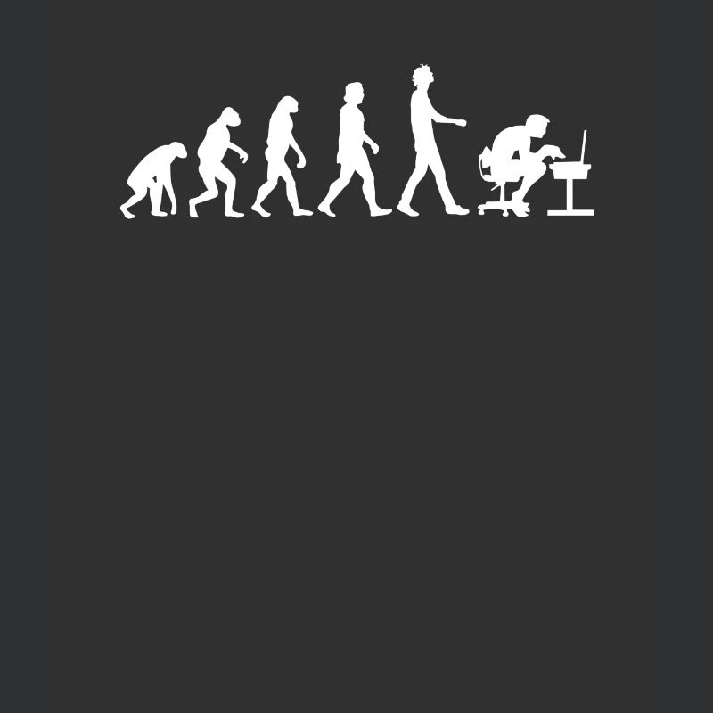 Computer Programmer Evolution Gamer PC Nerd