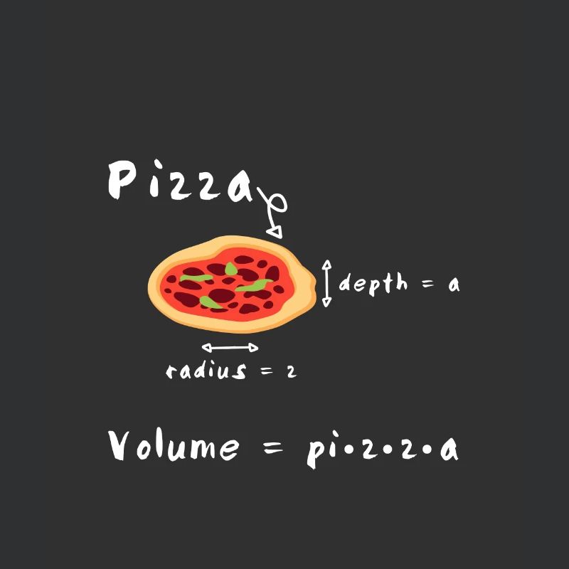 Pizza formula math math fun shirt gift