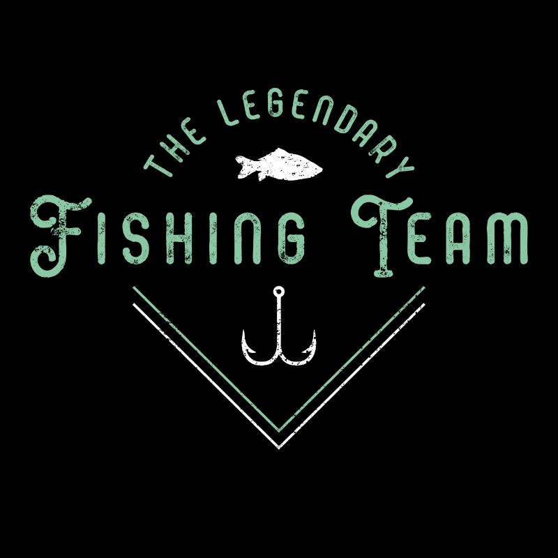 Logo de poisson de l'équipe de pêcheurs de pêche