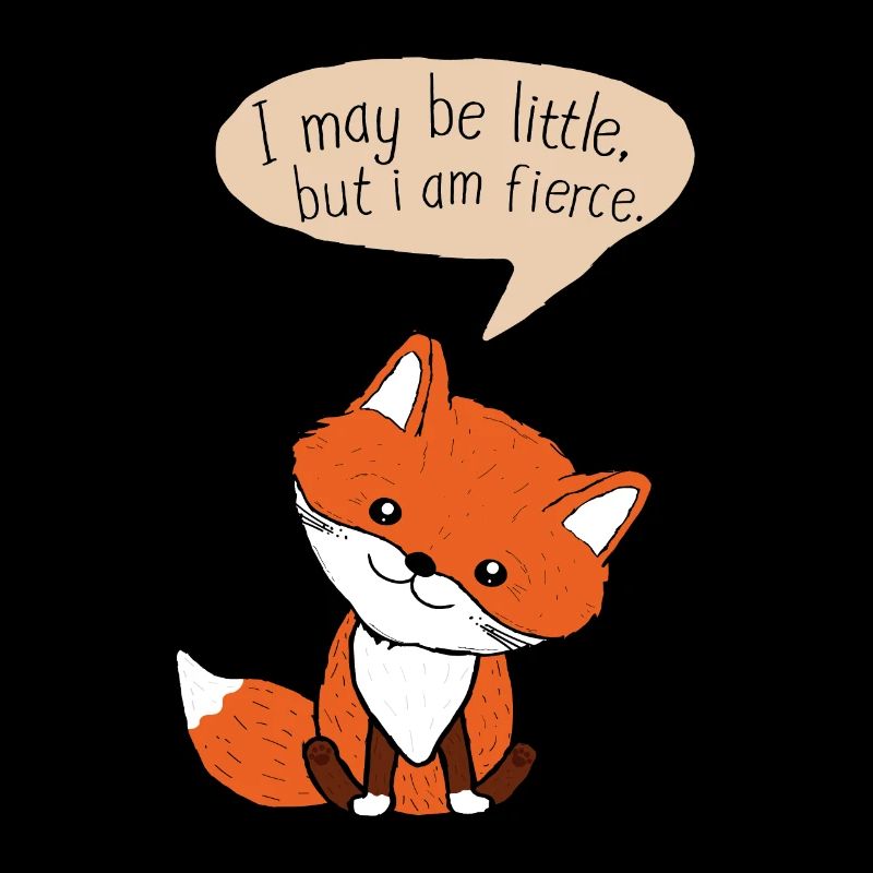 Baby fox small but wild