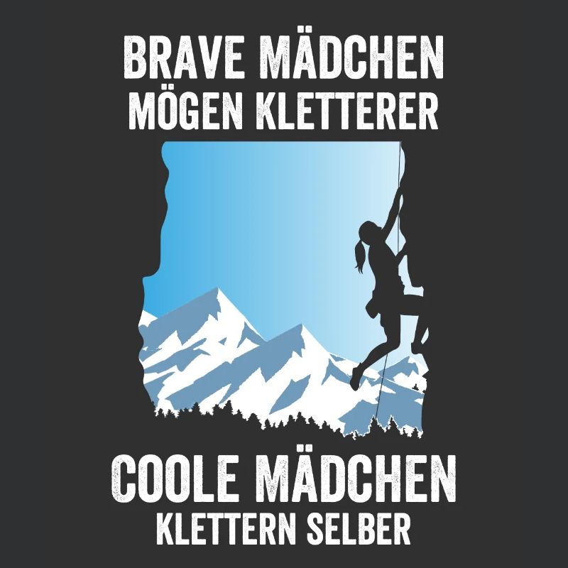 Brave Mädchen Kletterer Coole Mädchen klettern