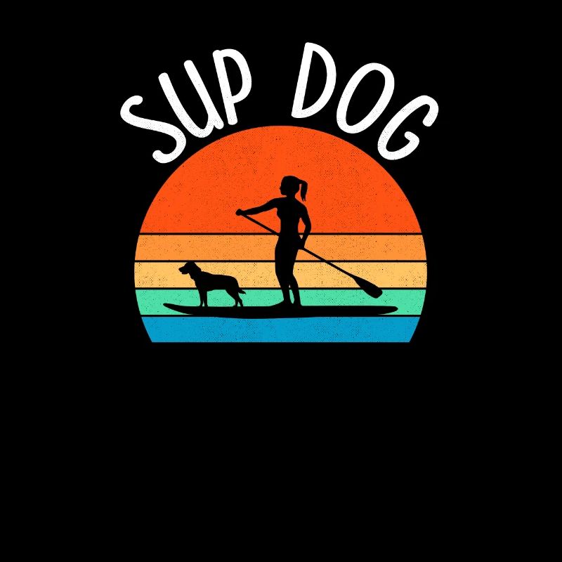 Sup Dog, paddle boarding