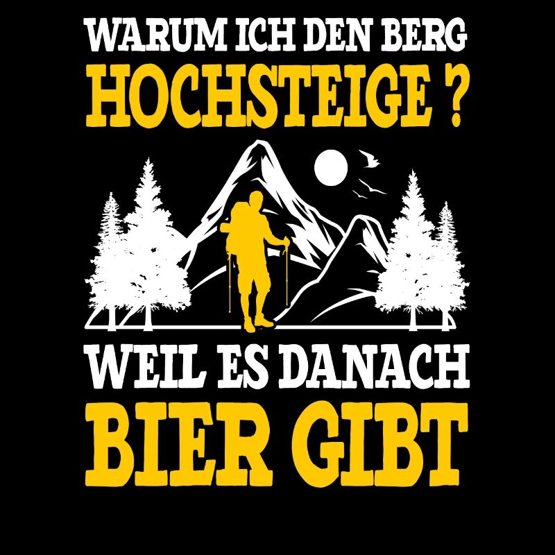 Bergsteiger Wanderer Bergsteigen Bierliebhaber