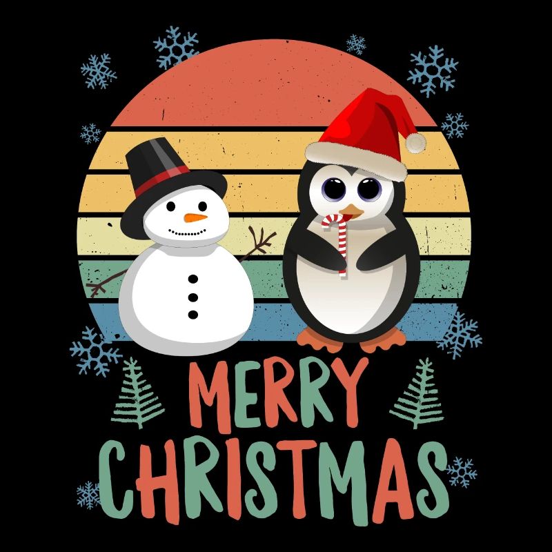 Weihnachts Pinguin Schneemann Ugly Christmas