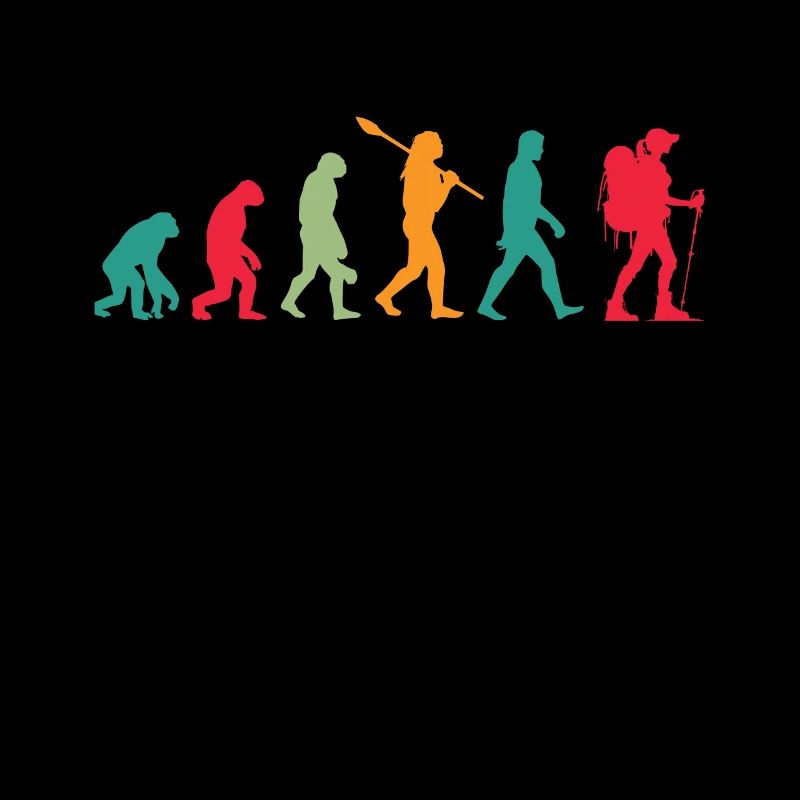 Evolution Wanderin Backpacker Pilgerin Wanderwoman