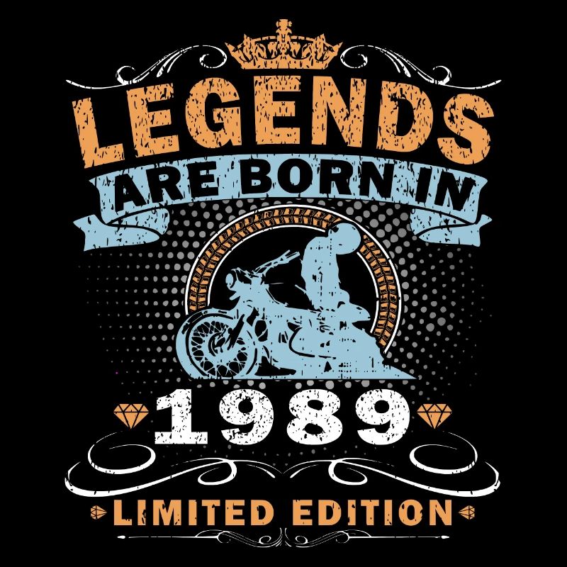 Legend Since 1989 Motorcycle Birthday Gift