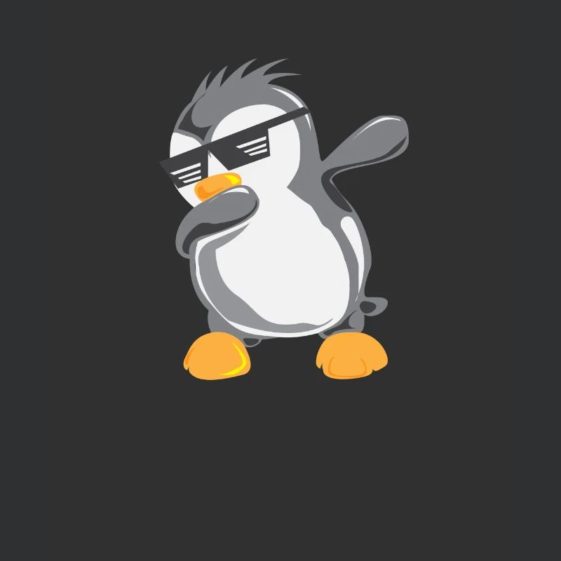 Penguin Dabbing Dad Penguin Bird Cold Arctic Ice