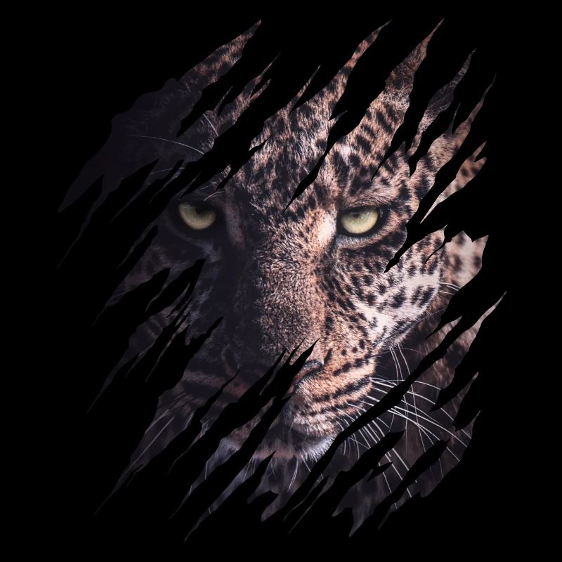 Leopard, scratch marks, claws, wild, big cat, animal