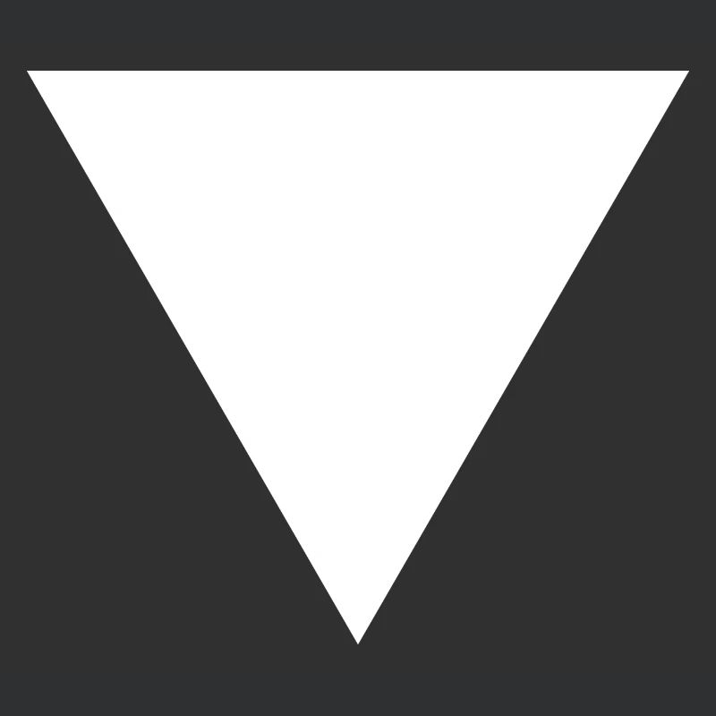 Triangle gift, geometry surface shape white