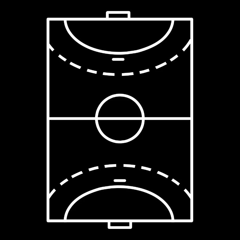 Handball Playing Field Minimalist Setup Training