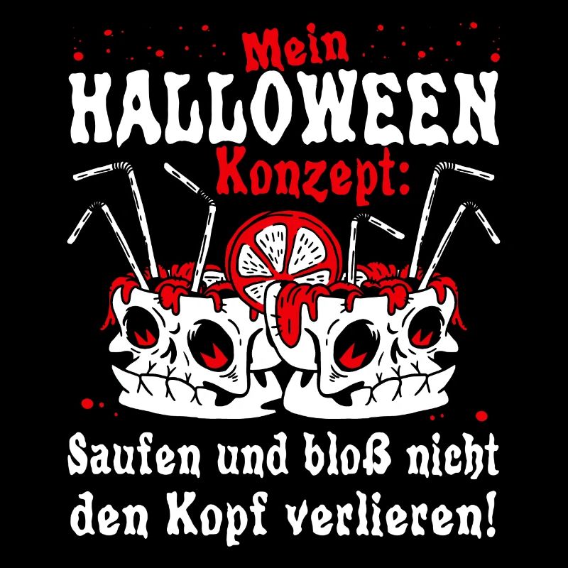 Halloween Sauf Team Geschenk Cocktail Gin Wein
