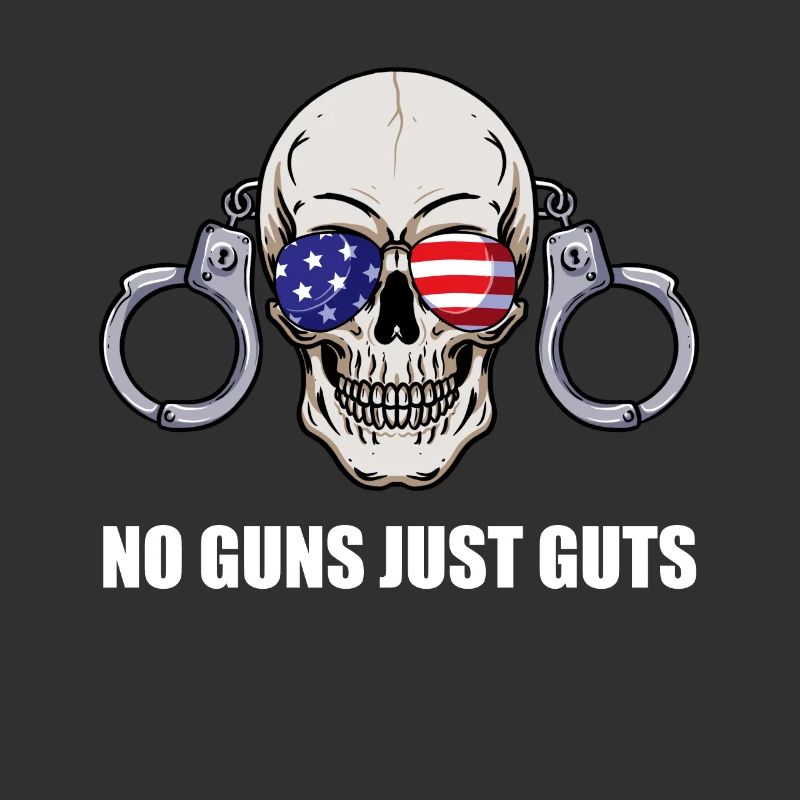 No Guns Just Guts Corrections Prison Gift