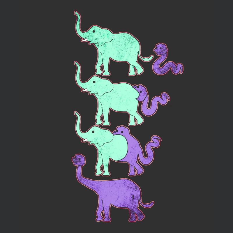 Lustige Evolution von Dinosauriern