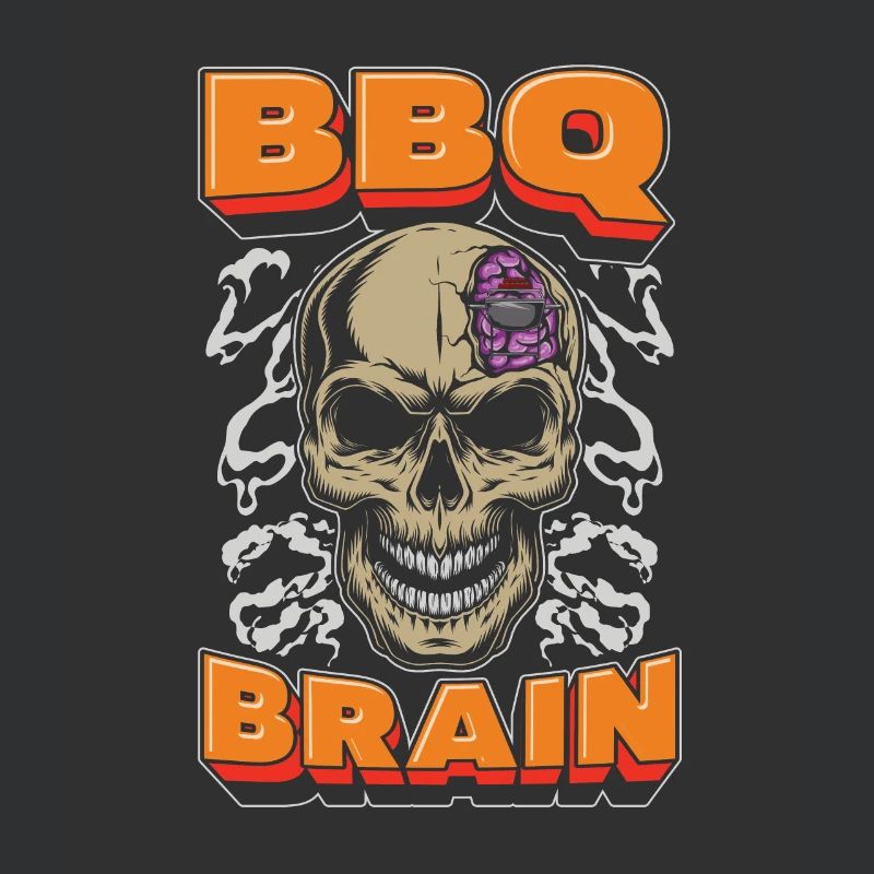 Bbq Grilling Skull Bbq Brain