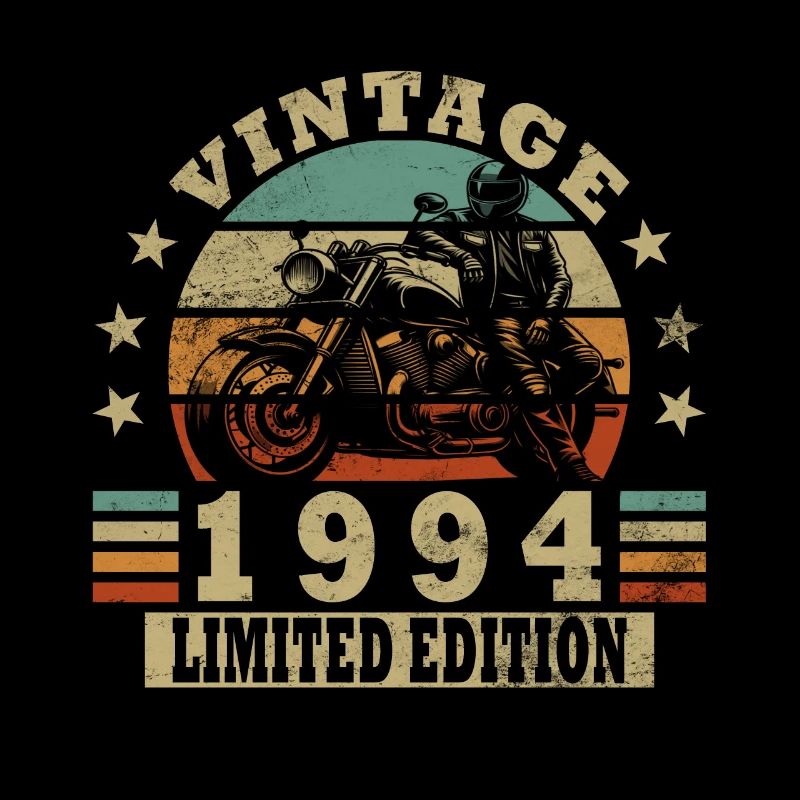 30 Geburtstag 1994 Motorradfahrer Motorrad