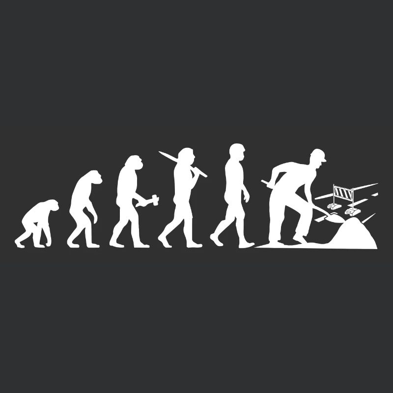 Road builder road construction evolution gift