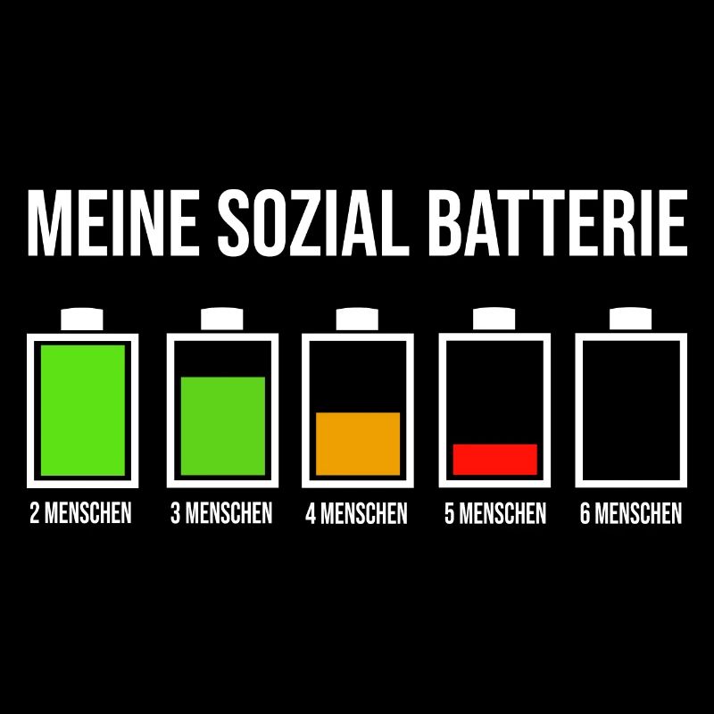 Sozial Batterie Informatiker nerd geek Geschenk