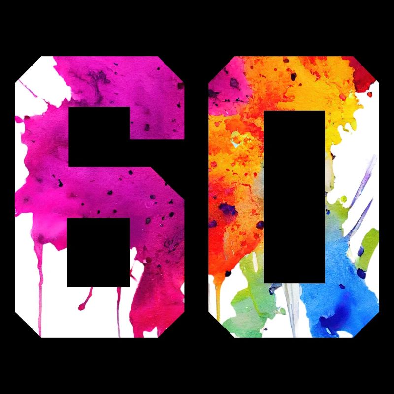 NUMMER 60 JAHRE ALT 60. GEBURTSTAG