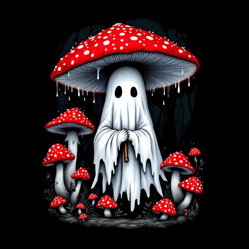 Cottagecore Aesthetic Ghost Mushroom