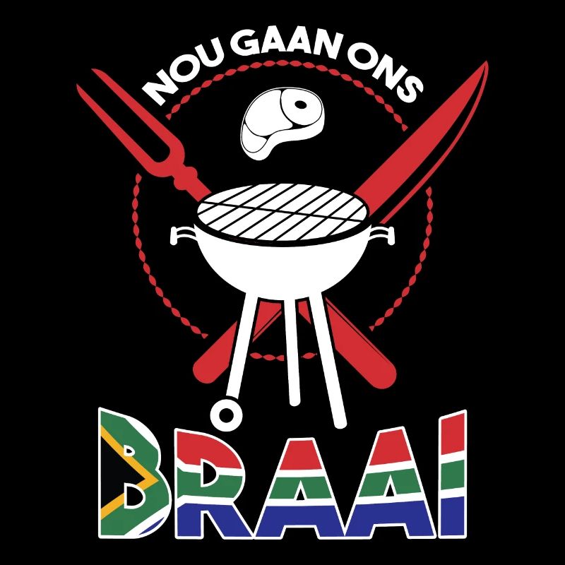 Nou Gaan Ons Braai BBQ Grillen Fleisch