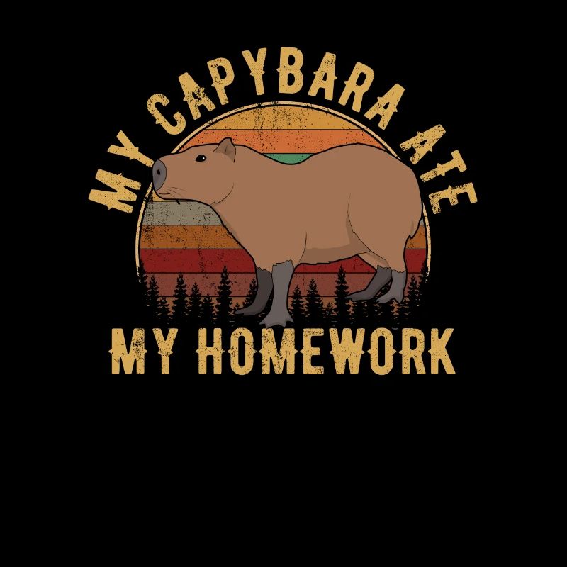 Capybara a mangé mes devoirs, capybara