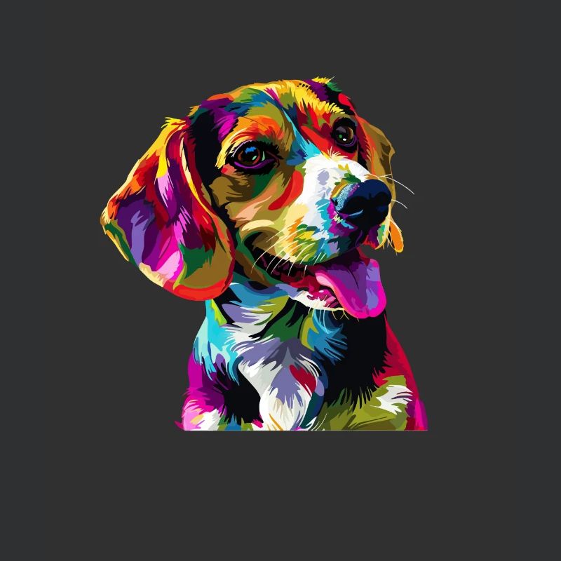 beagle Beagle coloré