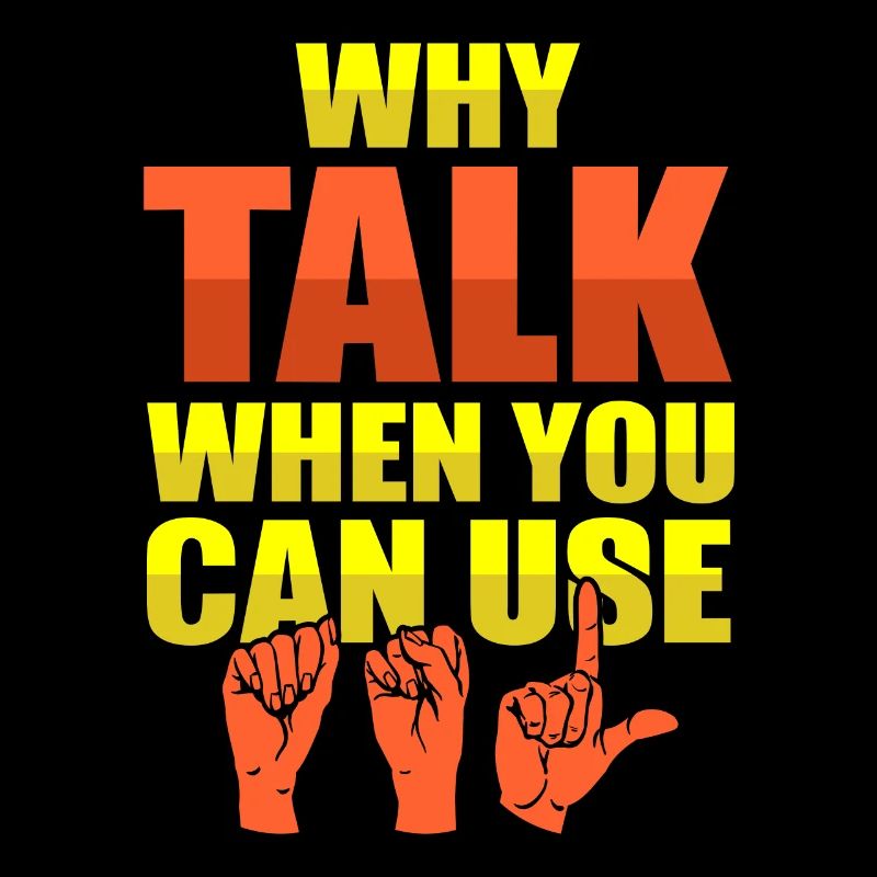 ASL Sign Language Deaf Pride Deaf