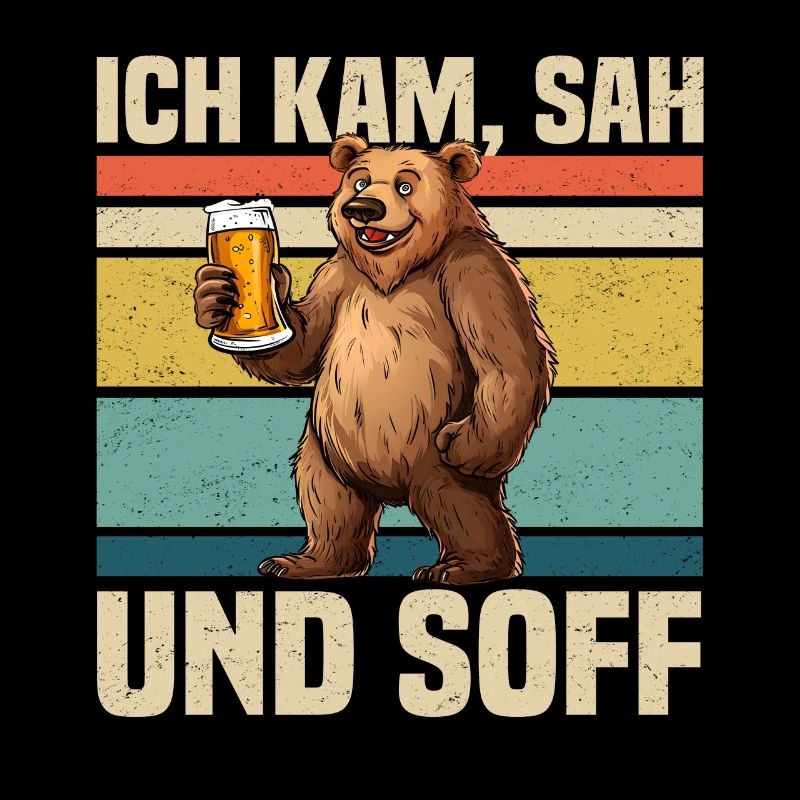Beer drinkers Saufbär Drinking beer alcohol