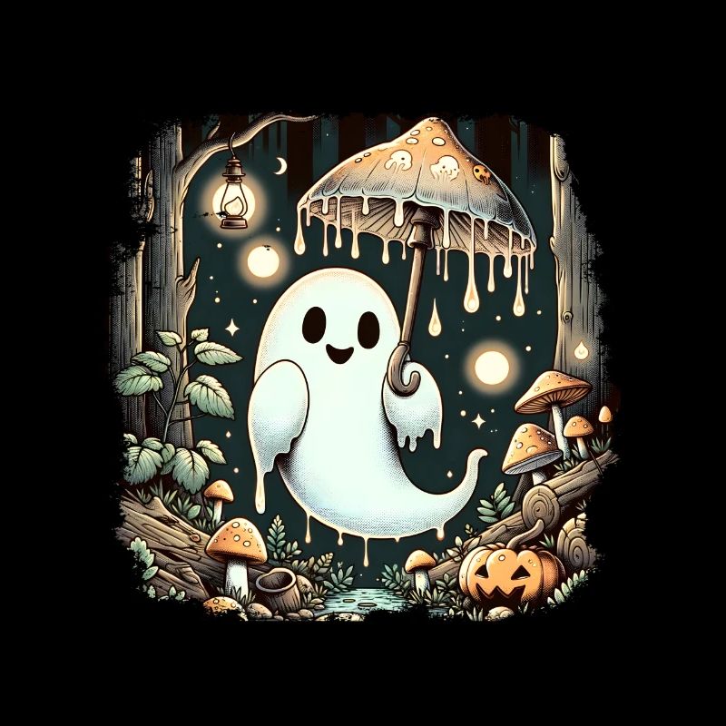 Cottagecore Goblincore Ghost Mushroom Esthétique