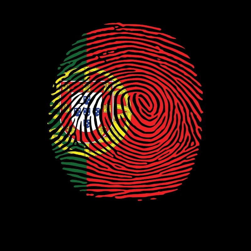 Empreinte digitale du drapeau du pays portugais
