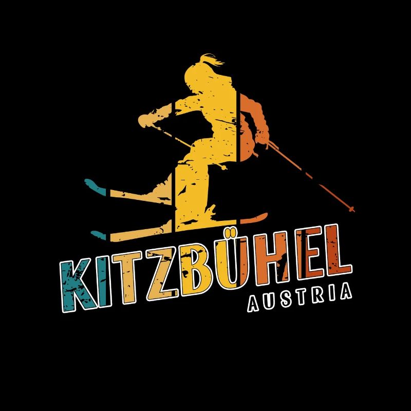 Kitzbühel Ski Resort Austrian Alps Skiing Souvenir
