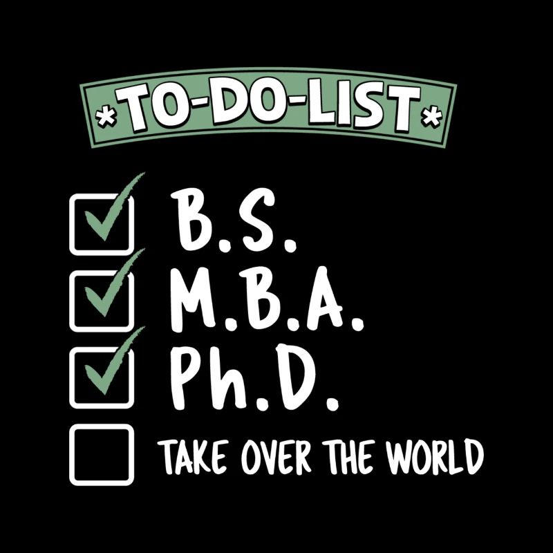 Liste de tâches BSMBA Ph.D. Conquérir le monde