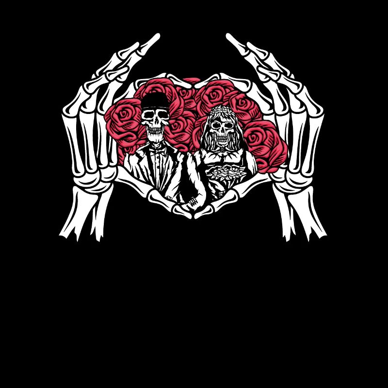 Infinite Love and Romance Gothic Bones Skeleton