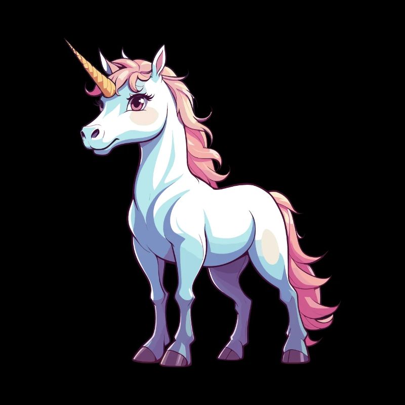 Illustration de licorne mignonne