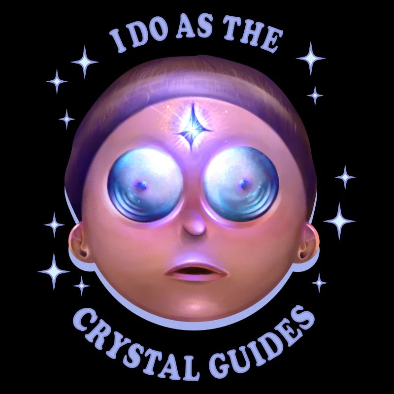 Rick And Morty Crystal Guide Morty Head