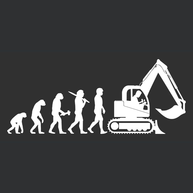 Baggerfahrer Baggerführer Evolution Cadeau