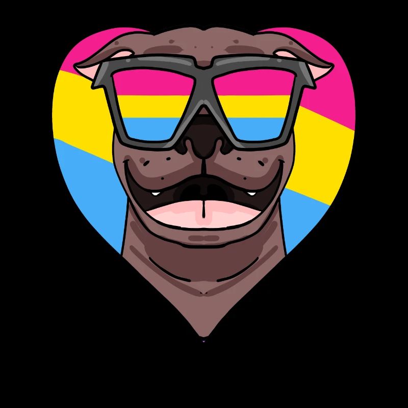 Pansexual Pit Bull Terrier Dog Gift