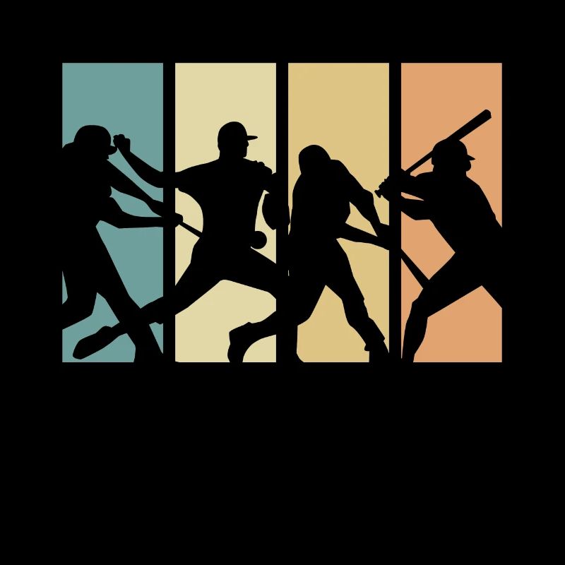 Conception de baseball rétro évolution pour