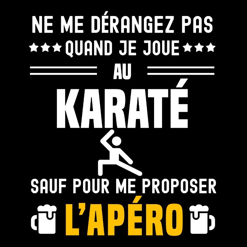 karaté combat ne dérangez pas sauf apéro