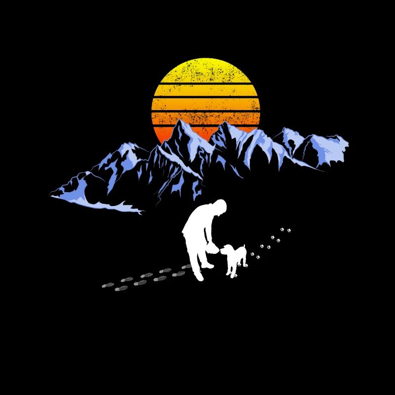 Mountains Dog Hiking Mountaineering Gassi Gift