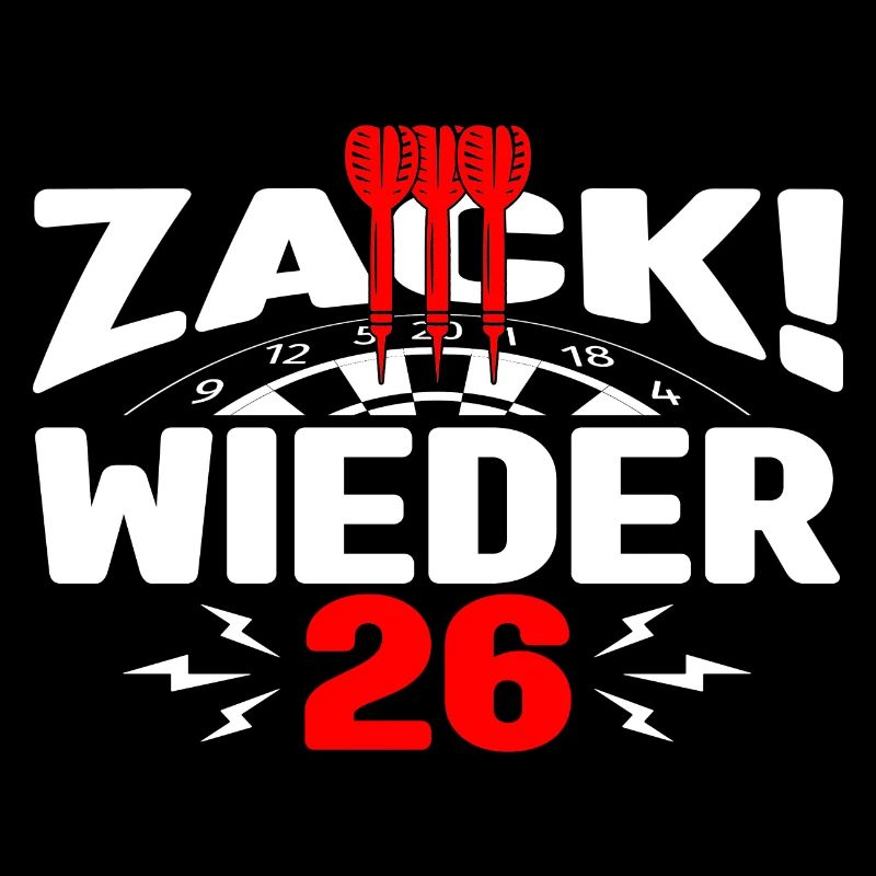 Dart, Zack wieder 26, Dartscheibe, Dartpfeil, Fun